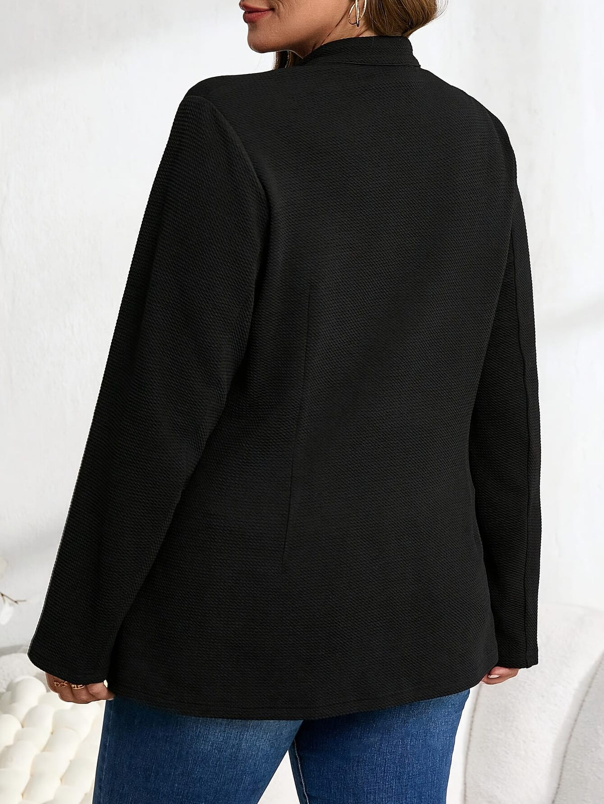 KissICON Elegant Curve Blazer – Chic Buttonup Or