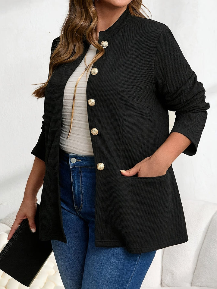 Elegant Curve Blazer – Chic Buttonup Or