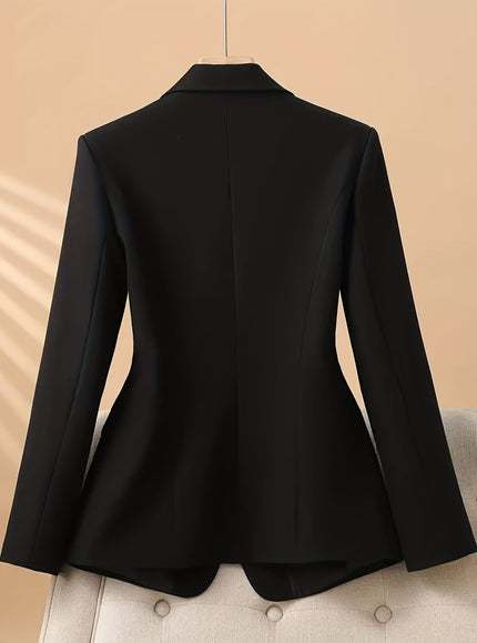 KissICON Elegant Curve Blazer – Chic Party Outerwear