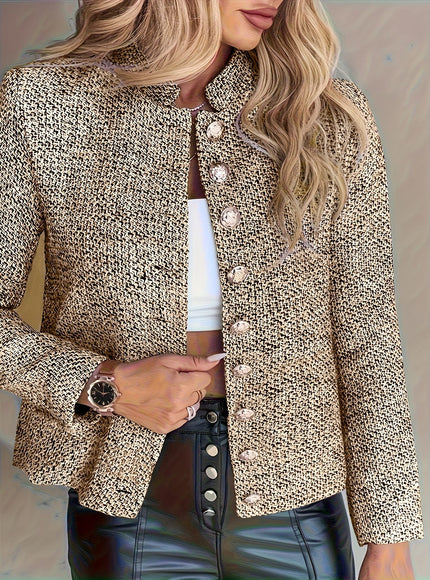 KissICON Elegant Curve Blazer – Lightweight Washable Textured