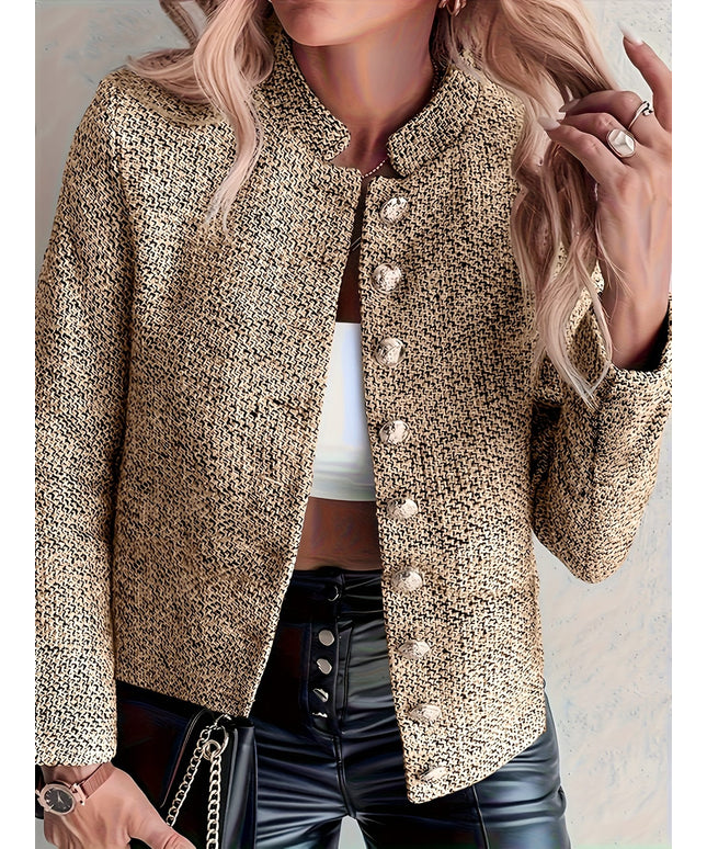 KissICON Elegant Curve Blazer – Lightweight Washable Textured
