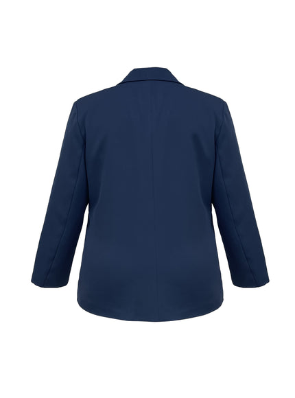 KissICON Elegant Curve Blazer – Long Sleeve Notch