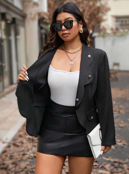 KissICON Elegant Curve Blazer – Polished To