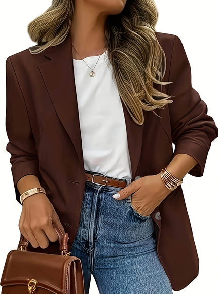 KissICON Elegant Curve Blazer – Sophisticated Allseason