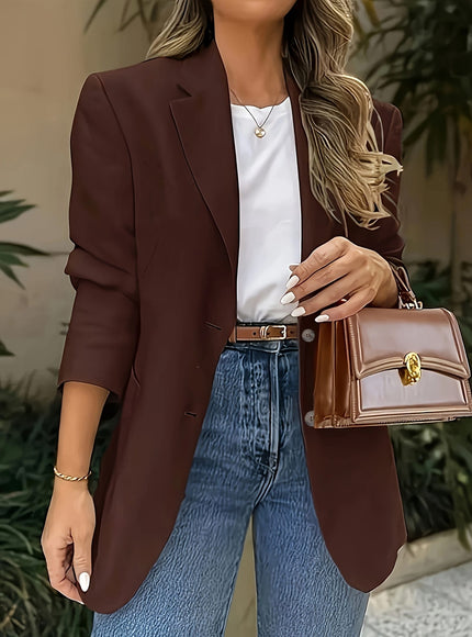 KissICON Elegant Curve Blazer – Sophisticated Allseason