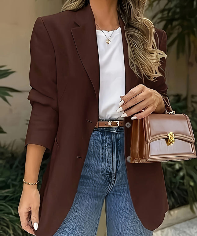KissICON Elegant Curve Blazer – Sophisticated Allseason