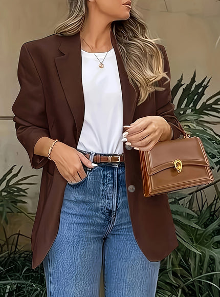 KissICON Elegant Curve Blazer – Sophisticated Allseason