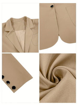 KissICON Elegant Curve Blazer – Work Chic