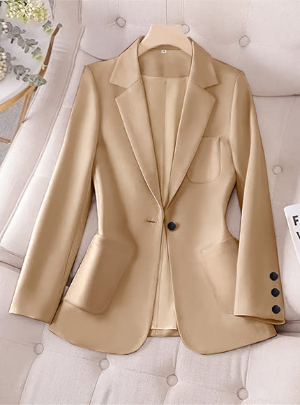 KissICON Elegant Curve Blazer – Work Chic