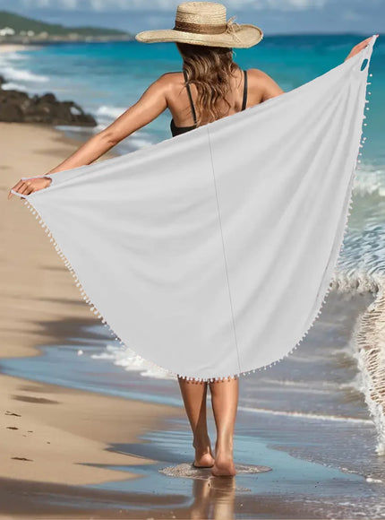 KissICON Elegant Curve Cross Neck Backless Beach Maxi Dress
