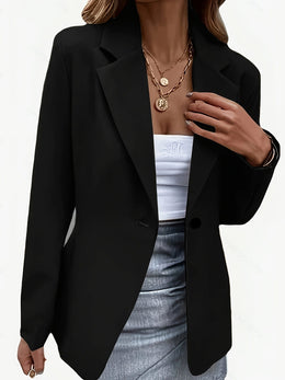 KissICON Elegant Curve Doublebreasted Blazer – Chic