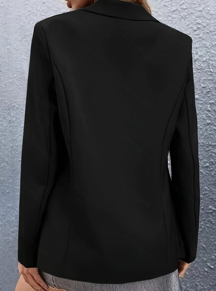 KissICON Elegant Curve Doublebreasted Blazer – Chic