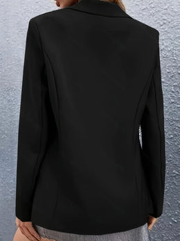KissICON Elegant Curve Doublebreasted Blazer – Chic