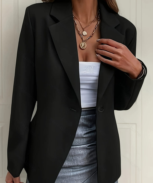 KissICON Elegant Curve Doublebreasted Blazer – Chic