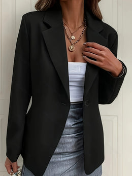 KissICON Elegant Curve Doublebreasted Blazer – Chic