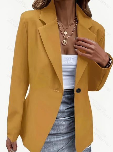 KissICON Elegant Curve Doublebreasted Blazer – Chic