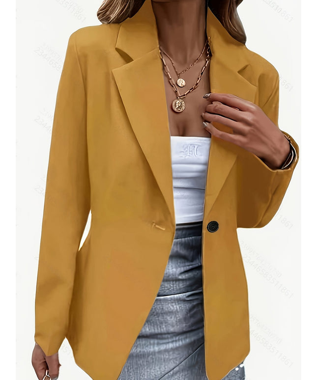 KissICON Elegant Curve Doublebreasted Blazer – Chic