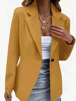 KissICON Elegant Curve Doublebreasted Blazer – Chic
