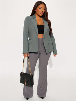 KissICON Elegant Curve Formal Business Suit Jacket