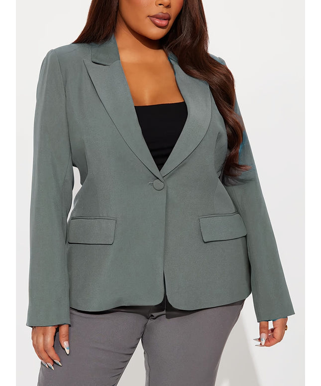 KissICON Elegant Curve Formal Business Suit Jacket