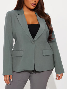KissICON Elegant Curve Formal Business Suit Jacket