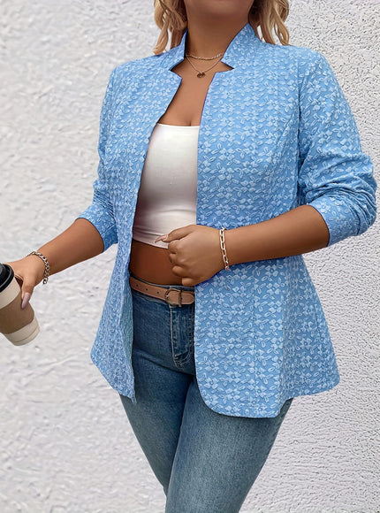 KissICON Elegant Curve Long Sleeve Button Jacket – All Occasions