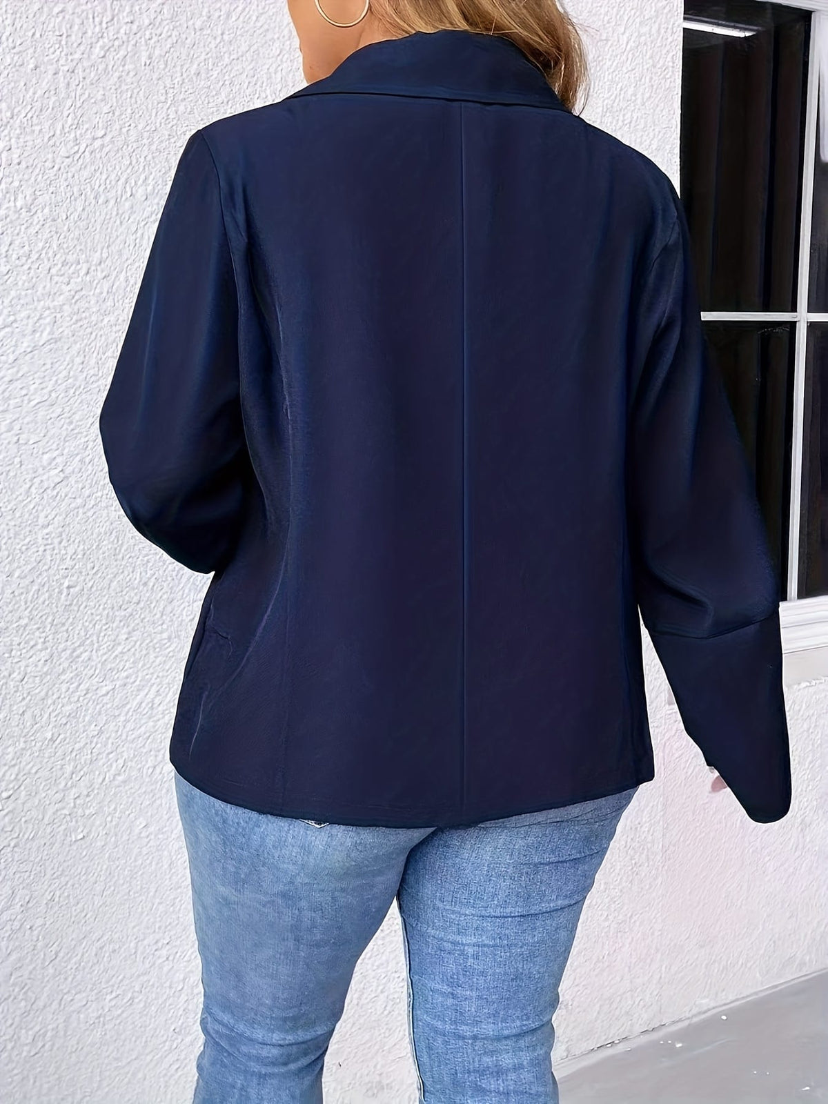 KissICON Elegant Curve Short Blazer – Washable Officeready