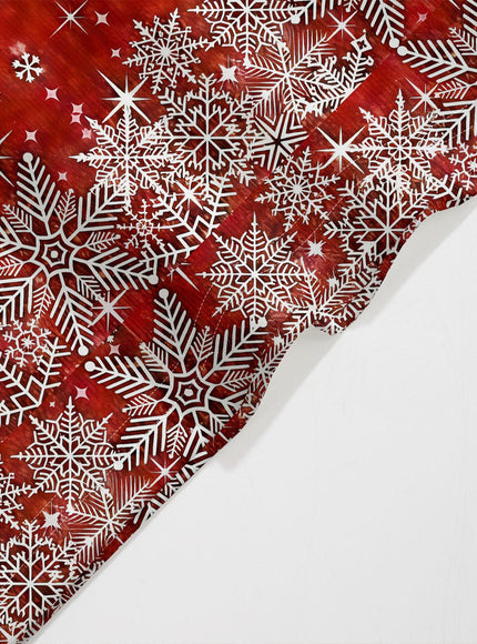 KissICON Elegant Curve Snowflake Reindeer Christmas Maxi Dress
