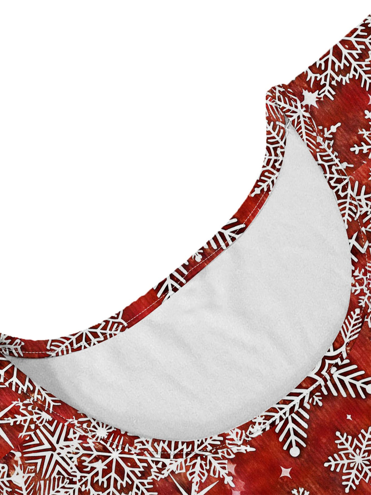 KissICON Elegant Curve Snowflake Reindeer Christmas Maxi Dress