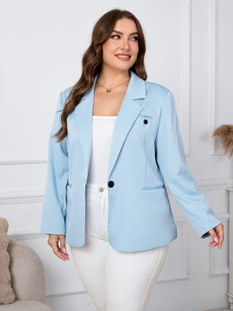 KissICON Elegant Curve Tailored Blazer – Machine Washable