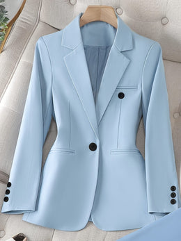 KissICON Elegant Curve Tailored Blazer – Machine Washable