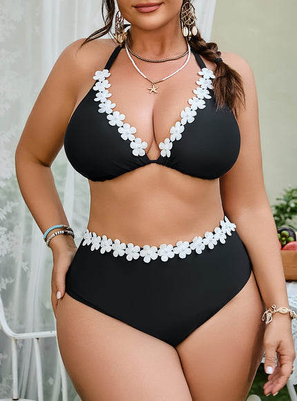 KissICON Elegant Curve V-Neck Bikini – Chic Beachwear