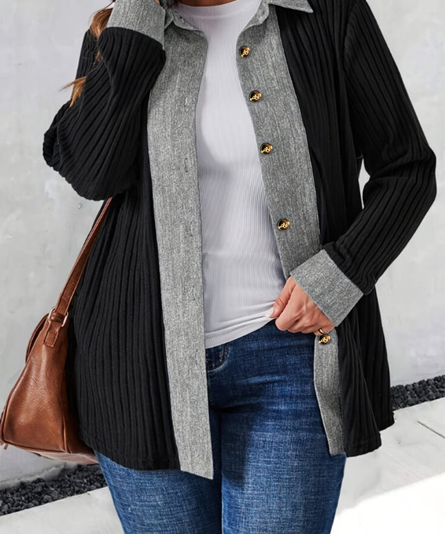 KissICON Elegant Curve V-Neck Cardigan