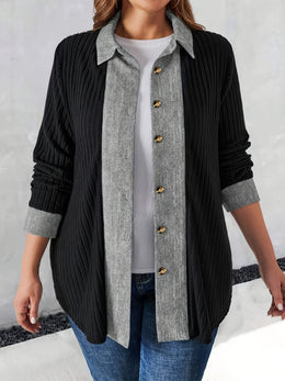 KissICON Elegant Curve V-Neck Cardigan