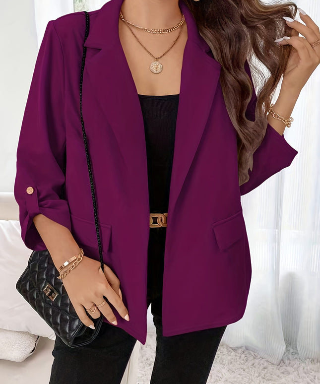 KissICON Elegant Curve Whiteblack Business Blazer