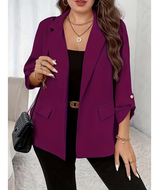 KissICON Elegant Curve Whiteblack Business Blazer