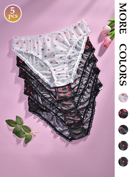 KissICON Elegant Floral Curve Fullcoverage Panties