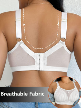 KissICON Elegant Floral Mesh Bralette Backless Bra