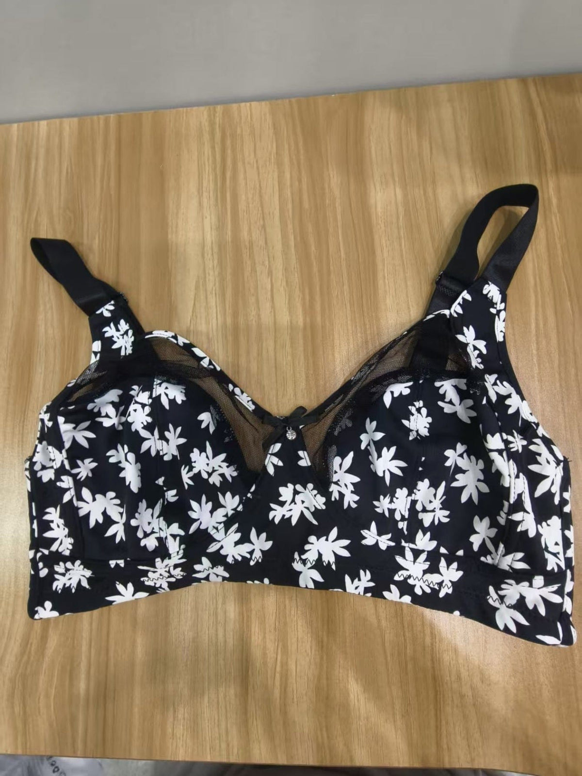 KissICON Elegant Floral Print Nonpadded Bra – All Seasons
