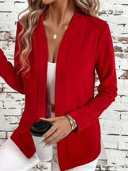 KissICON Elegant Navy Longline Blazer – Chic To Party