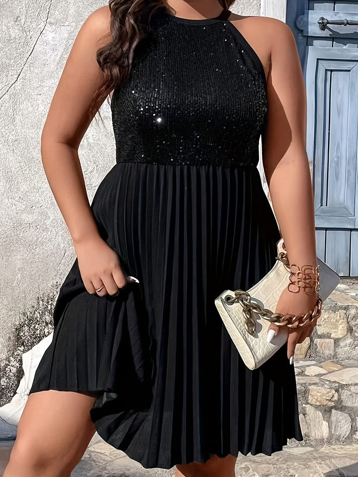 Elegant OffShoulder Sequin Party Dress