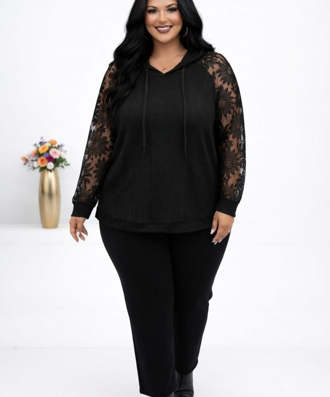 KissICON Hoodie Elegant Plus Size Hoodie Spring/Summer Style