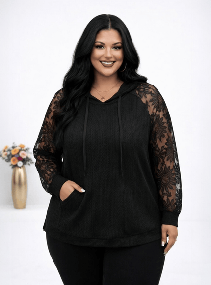 KissICON Hoodie Elegant Plus Size Hoodie Spring/Summer Style