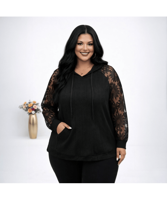 KissICON Hoodie Elegant Plus Size Hoodie Spring/Summer Style