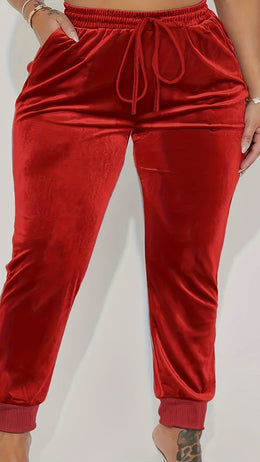 jkthpu-45 Elegant Plus Size Stretchy Ribbed Winter Pants
