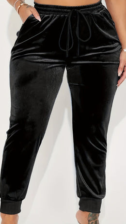 jkthpu-45 Elegant Plus Size Stretchy Ribbed Winter Pants