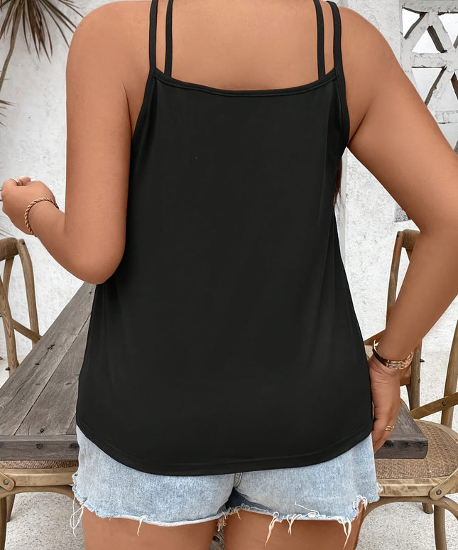 jkthpu-45 Elegant Plus Size VNeck Knit Tassel Slingback Blouse