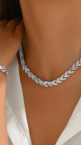 jkthpu-45 Elegant Rhinestone Fish Tail Jewelry Set For Women Sparkling
