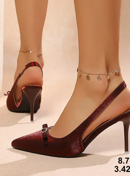 KissICON Elegant Silk High Heels Pumps for Women 2025