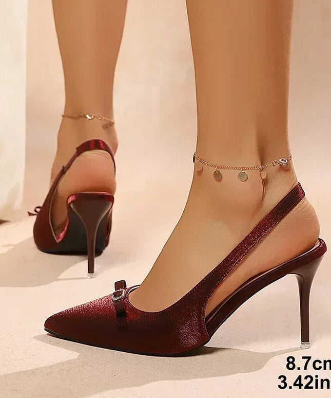 KissICON Elegant Silk High Heels Pumps for Women 2025